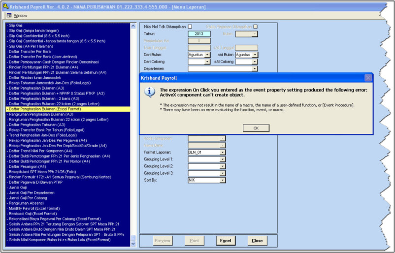 Error "ActiveX component can’t create object"